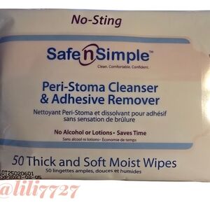 Safe And Simple Peri-Stoma And Adhesive Remover 50 Thick And Soft Ostomy Care
